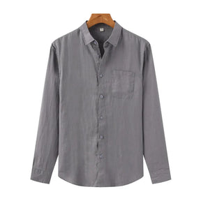 Camisa de Linho Manga Longa Old Money - Greece